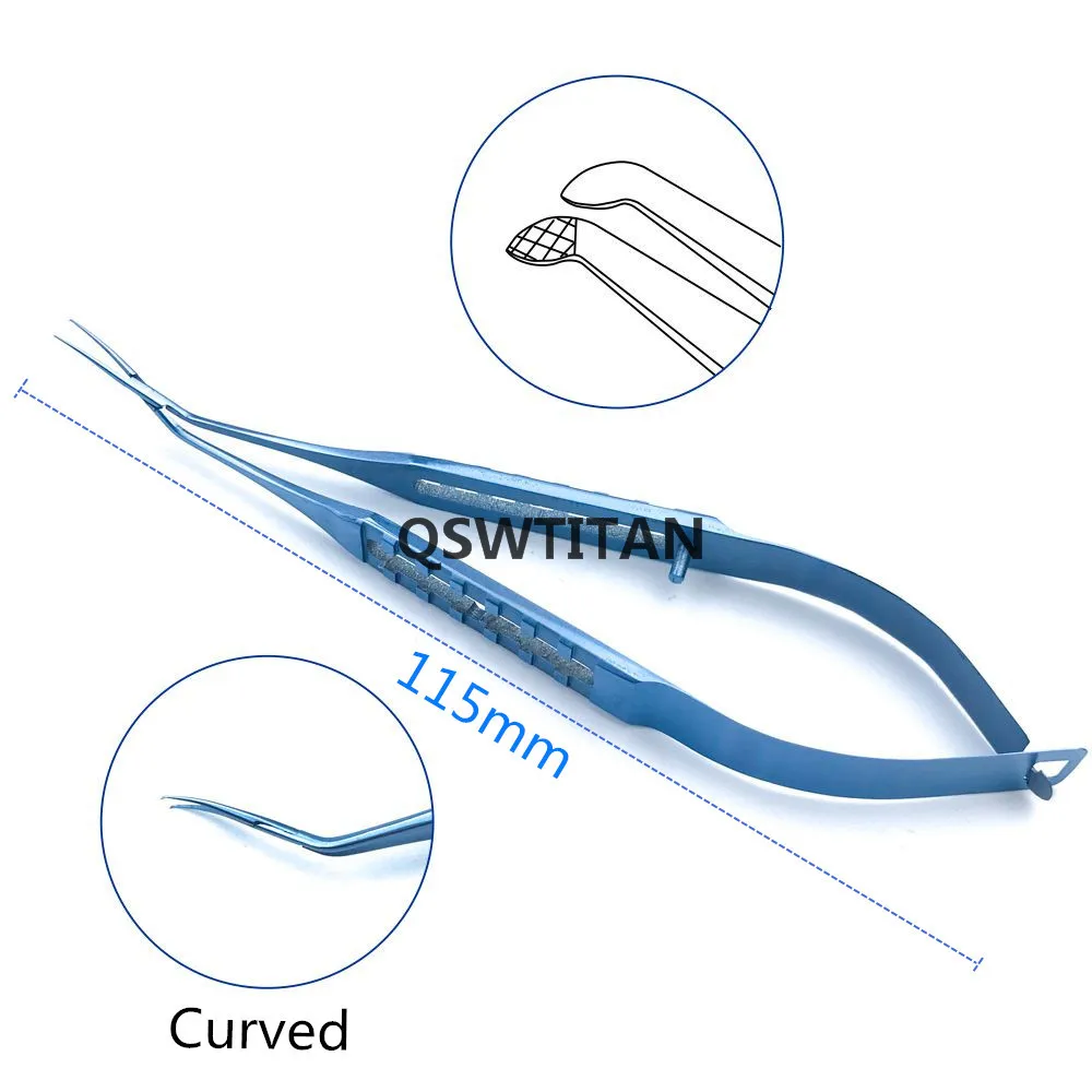 Inamura Capsulorhexis Forceps 115mm Titanium Ophthalmic Surgical Forceps Instrument