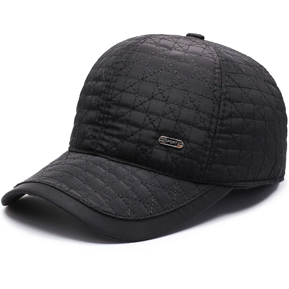 Осенне-зимняя модная бейсбольная кепка ветрозащитная холодная шапочка для бассейна Теплая мужская шляпа активный отдых шапки