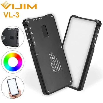 

VIJIM VL-3 Full Color RGB LED Video Light With OLED Display Photography Studio Light for Canon Nikon Sony DSLR Fill Light