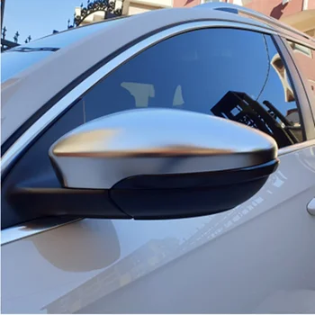 

For VW Passat B7 CC Jetta MK6 Beetle Matt Chrome Mirror Cover Rearview Side Mirror Cap Housing