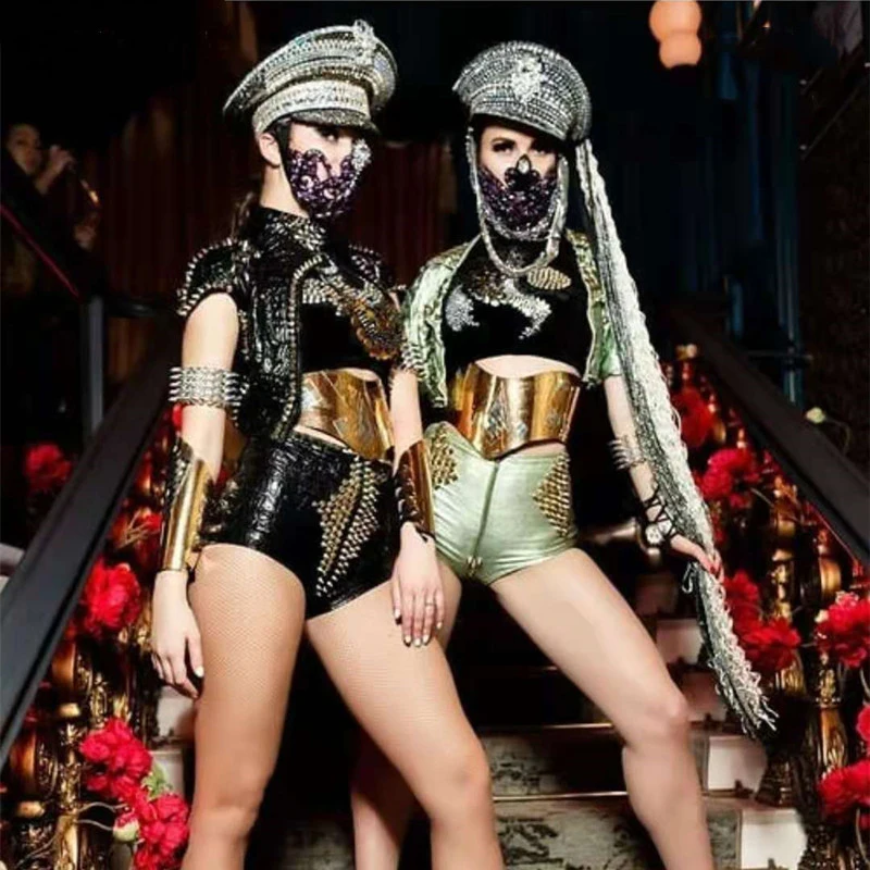 

Костюмы для ночного клуба, диджея Ds, сценических выступлений, для певицы, современная танцевальная одежда для шеста/джаза, хип-хопа, фестивальный рейв наряды DWY5876