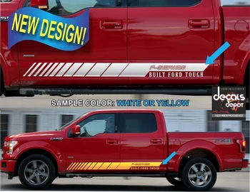

For 2x Vinyl Decal Stripes Fits FORD F-150 XL XLT SXT Platinum King Ranch Crew Cab