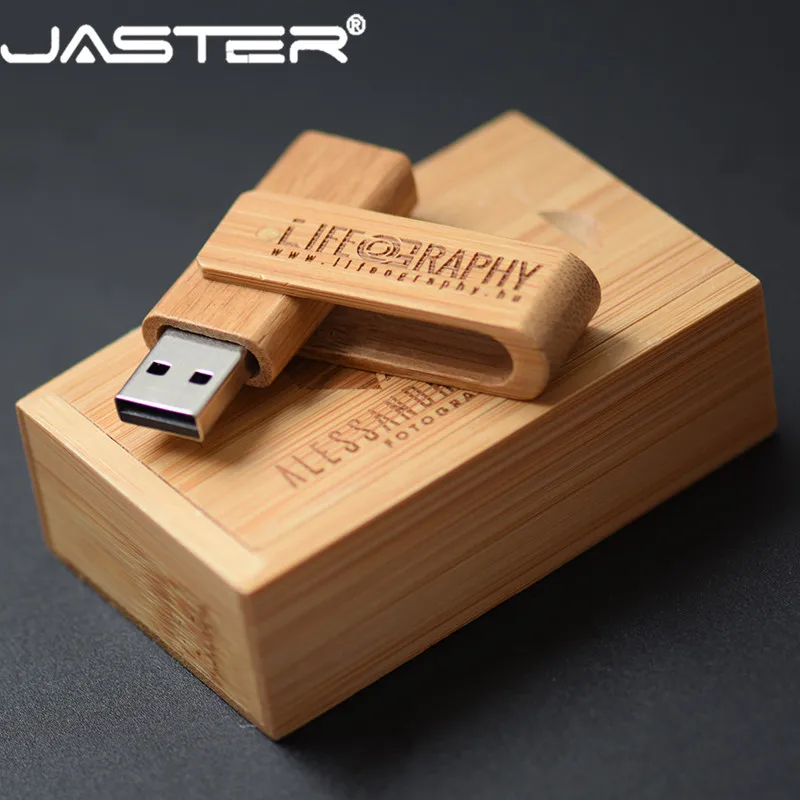 JASTER(более 10 шт. бесплатный логотип) деревянный Спин+ коробка USB 2,0 Флешка 4 ГБ 8 ГБ 16 ГБ 32 ГБ 64 Гб 128 ГБ usb флеш-накопитель