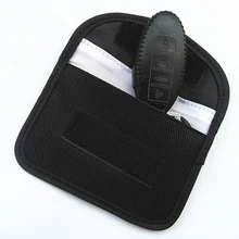 Faraday Автомобильный ключ RFID сигнальный блокатор сумки портативный чехол для удостоверения личности брелок сигнальная экранирующая Сумочка для защиты конфиденциальности горячий BAG1012