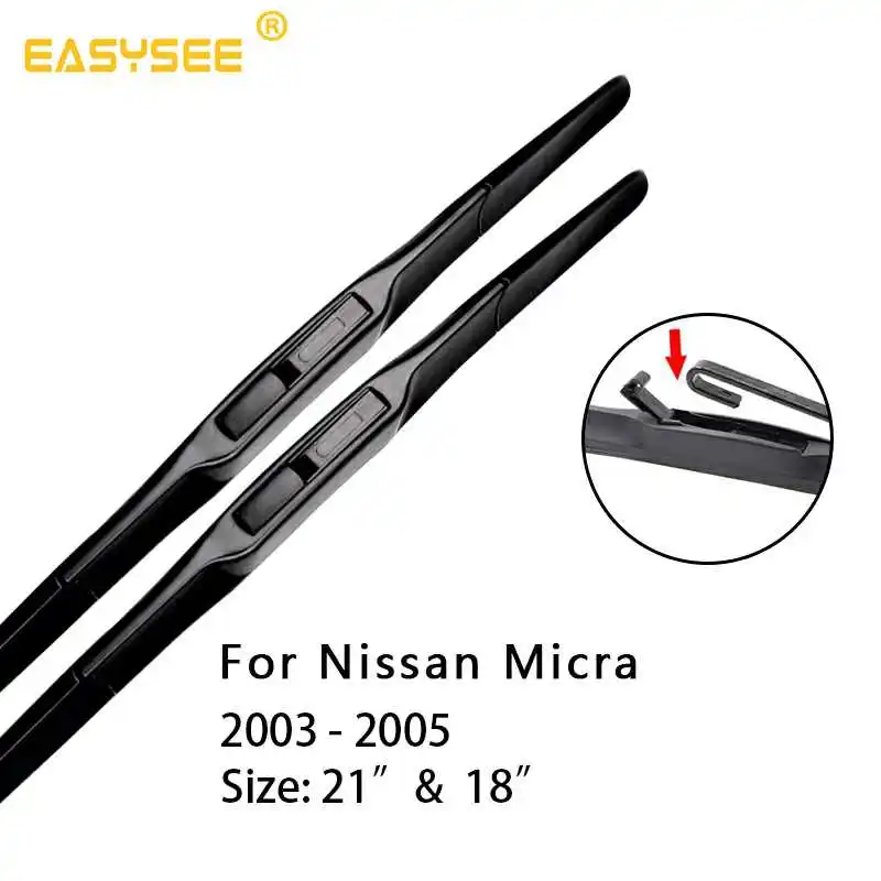 2003-2005 Windscreen windshield Hybrid Wiper Blades for Nissan Micra Fit Hook Arms Model Year From 2000 to - Цвет: 2003-2005