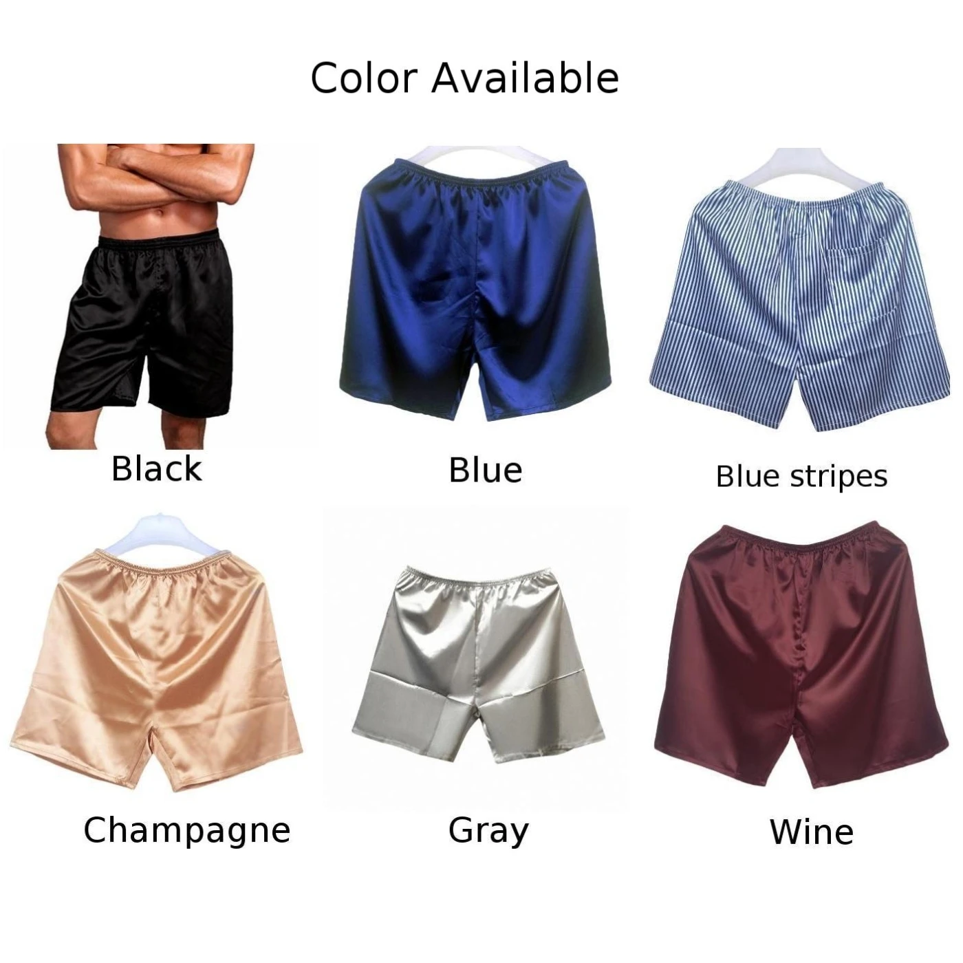 cotton pajamas for men New Men' S Loose Pajamas Comfortable Sleepwear Underwear Satin Boxers Shorts Nightwear Shorts Home Pants men's cotton pajama pants with pockets