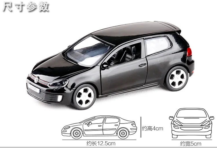 Высокая имитация литья под давлением и игрушечный автомобиль Volkswagen Golf GTI 1:32 литая модель игрушечного автомобиля childred коллекция