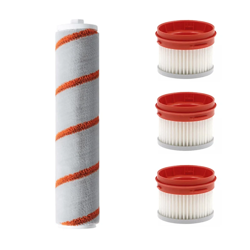 

4PCS Roller Brushes Hepa Filter Replacements for Xiaomi Dreame V9 Cordless Handheld Vacuum Cleaner