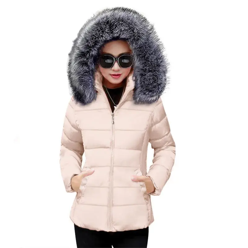 Зимняя куртка для женщин, плюс размер, 5XL, парка, элегантная, теплая, для офиса, леди, пальто,, новая мода, зима, с капюшоном, женские куртки, пальто - Color: Khaki 2
