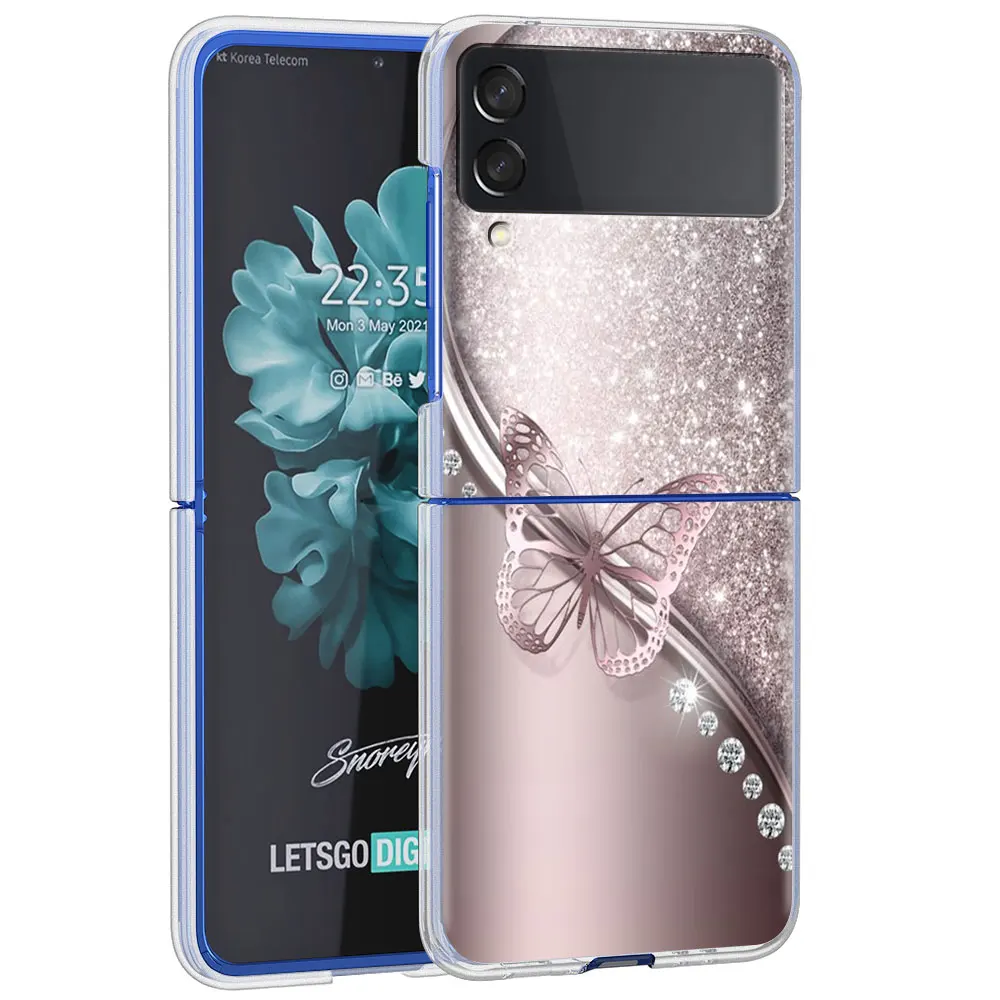 Transparent Luxury Love Bow Hard Phone Case Cover - Clear PC Design
