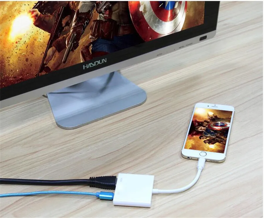 1080P HDMI кабель для Lightning Мужской к HDMI Женский Кабель AV ТВ адаптер кабель Поддержка