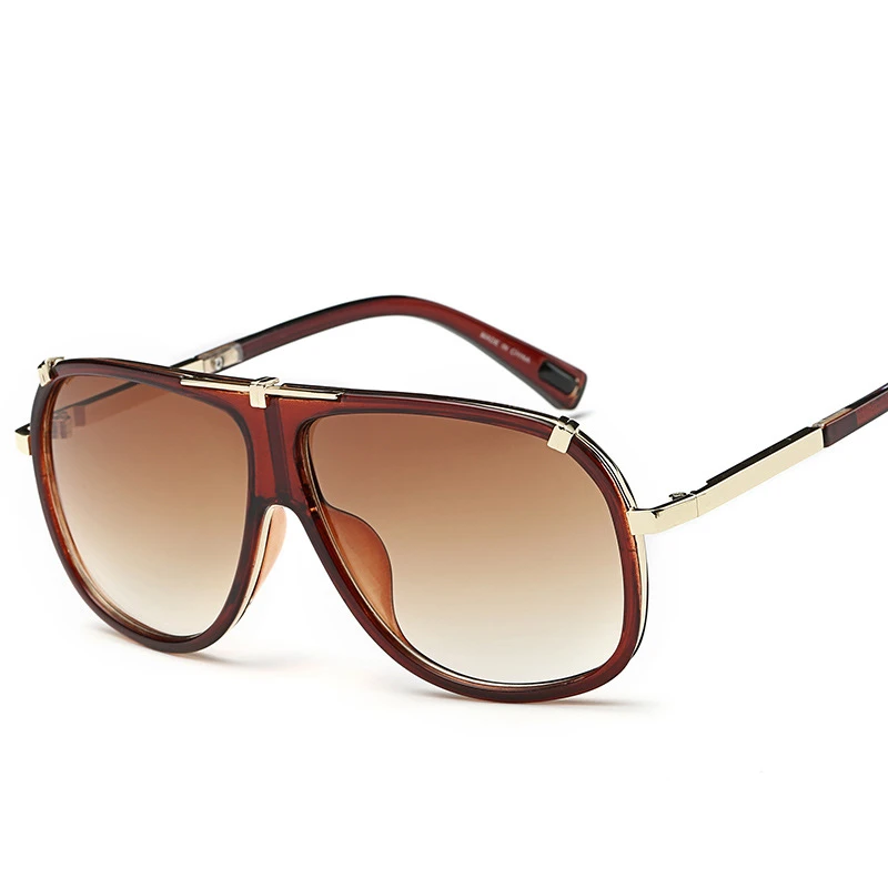 Europe and the United States retro classic pilot trend sunglasses men and women modern personality fashion sunglasses