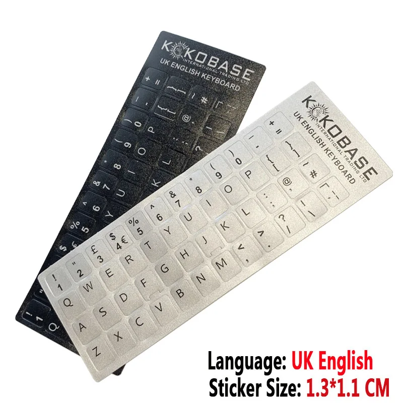 British English Language Waterproof Keyboard Cover Stickers - Standard Keyboard Skins and Accessories
