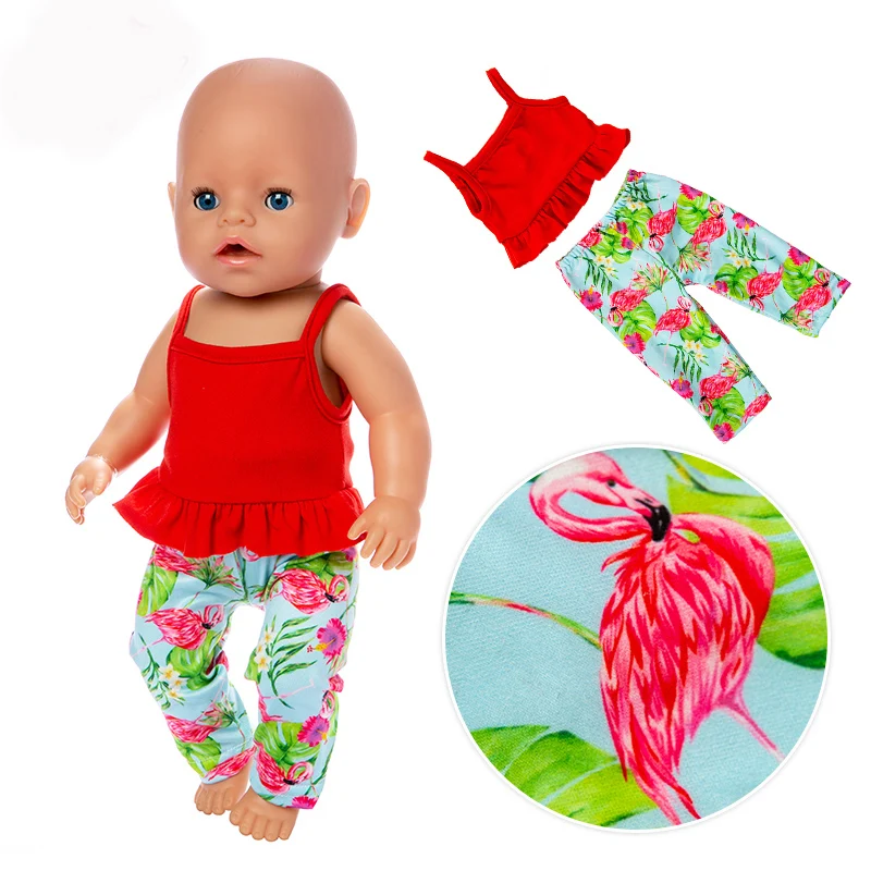 Baby new Born Fit 17 inch 43cm Doll Accessories Red Suit Clothes For Festiival Gift | Игрушки и хобби