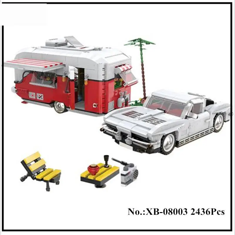 

New Creative Series In Stock Xingbao 08003 2436pcs The Moc Camper Set Children Educational Building Blocks Bricks Toys Model
