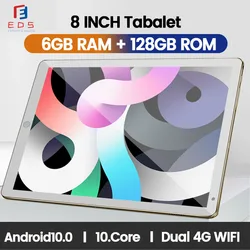 Tablet p80 almofada pro 8 Polegada 6gb ram 128gb rom comprimidos deca núcleo android 10.0 mesa dupla chamada gps bluetooth google play tablette
