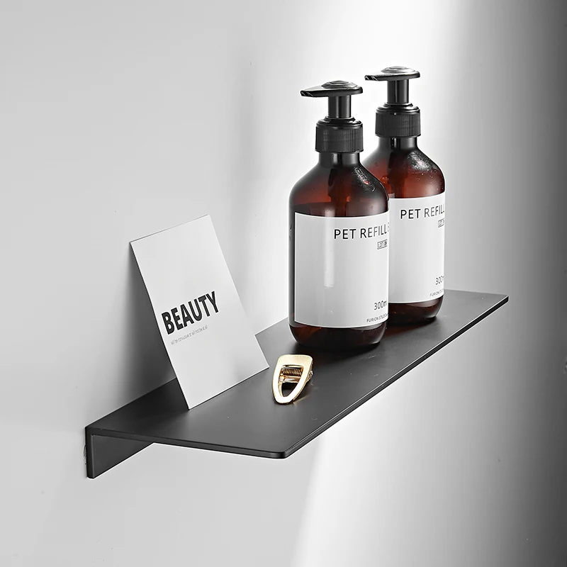 

Полки для ванной комнаты полка для хранения 30 см Современная матовая черная полка для ванной Золотая кухонная настенная стойка