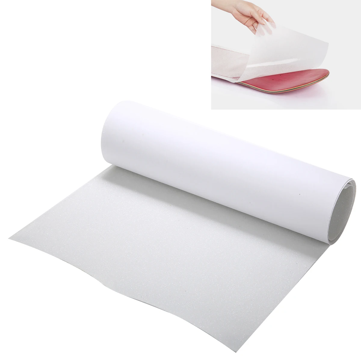 Excellent 125 x 25cm PVC Clear Longboard Skateboard Thickened Griptape Sticker Grip Tape Sheet New