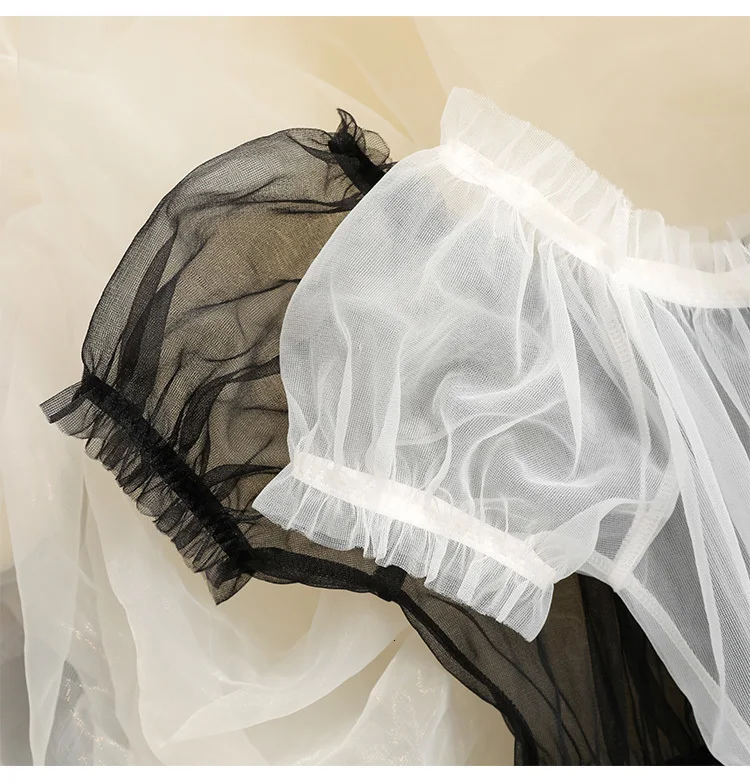 Сексуальное женское белье Банни косплей Ночная рубашка Женский прозрачный кружевной комплект черный белый прекрасный эротический принцесса пижамы Лолита платья