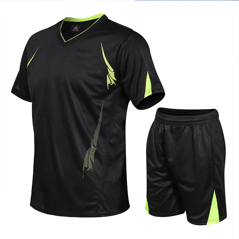 

Sports Set 2019 New Style Summer MEN'S Short Sleeve Shirt Large Size Outdoor Running Sports T-shirt Suit