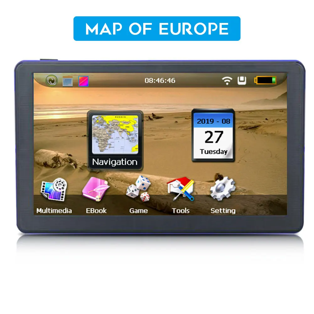 Vehemo 256 МБ+ 8 г планировочный навигатор HD gps грузовик gps навигатор система прочный Автомобильный gps навигация карта FM излучения