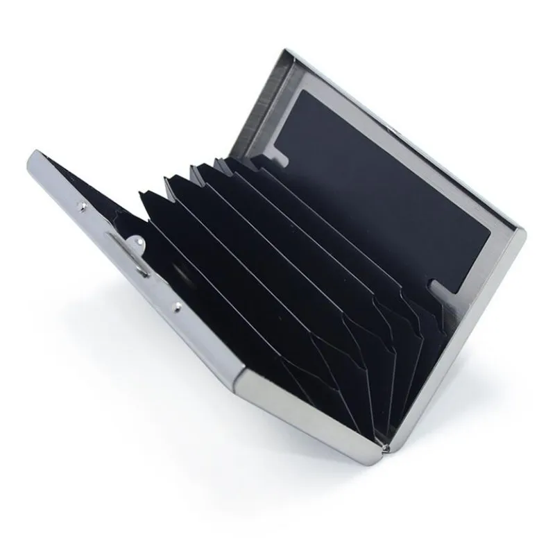 Credit Card Holder ID Cardholder Wallet Metal Case for Men Women