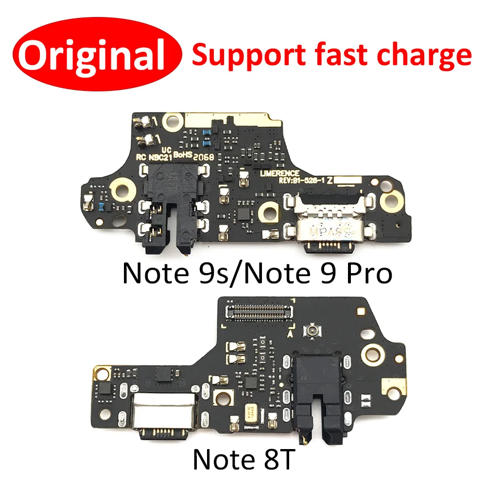 USB-порт для зарядки Redmi Note 9 Pro док-разъем зарядная плата гибкий кабель с микрофоном