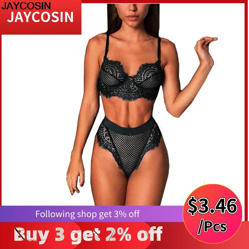 Женское кружевное белье JAYCOSIN комплект нижнего белья с пряжкой бюстгальтер +