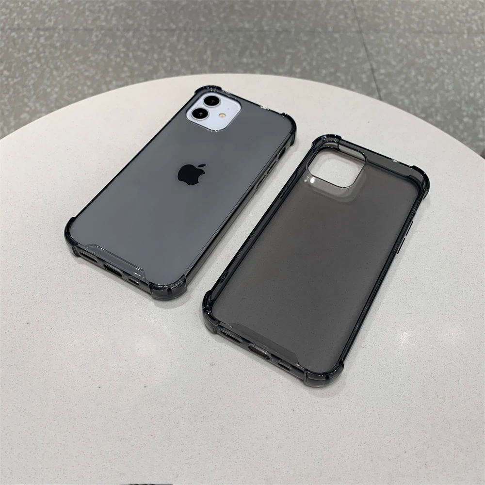 High Quality Clear Black Soft TPU Case For iPhone 13 12 11 Pro Max 12Mini X XS XR 6S 7 8 Plus Transparent Shockproof Back Cover iphone 13 pro max case