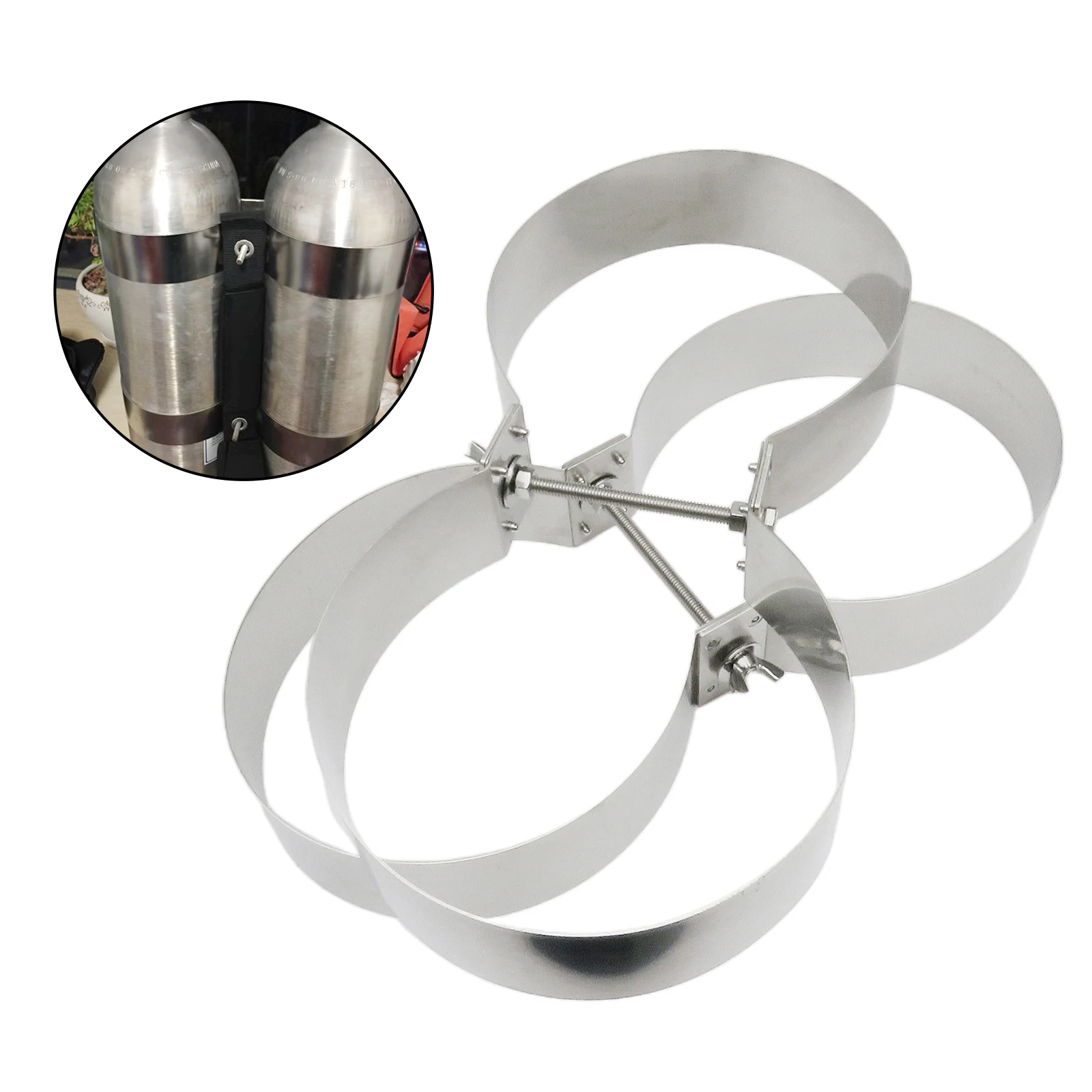 Diving Tank Band Carry Loop Bottle Retainer Compensators Keeper Holder Loops