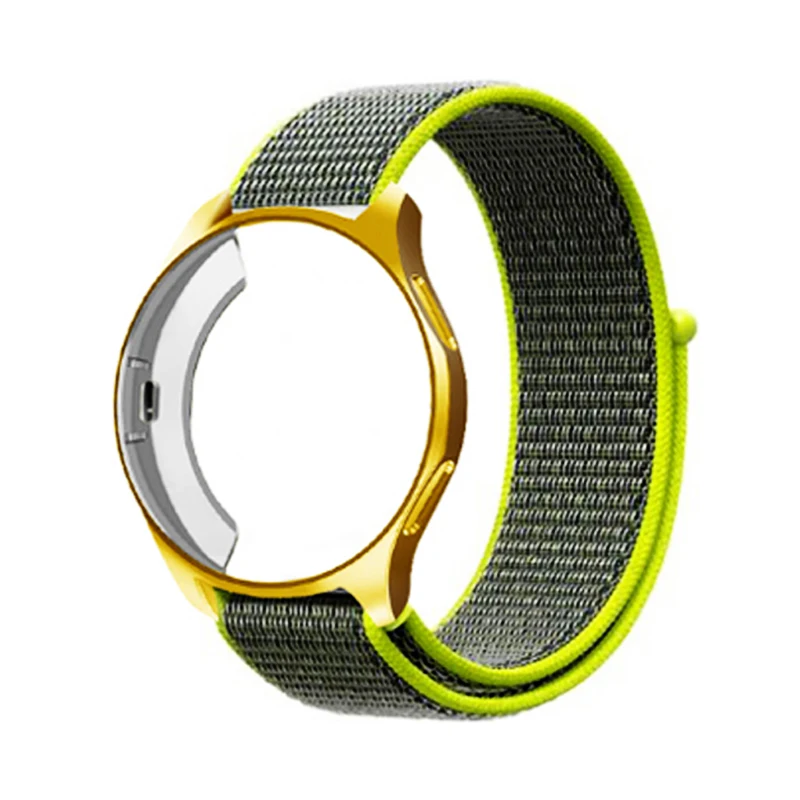 22 мм чехол и ремешок для samsung gear S3 Frontier Galaxy watch 46 мм 42 мм ремешок+ Защитная крышка Спортивная петля нейлоновые аксессуары для наручных часов