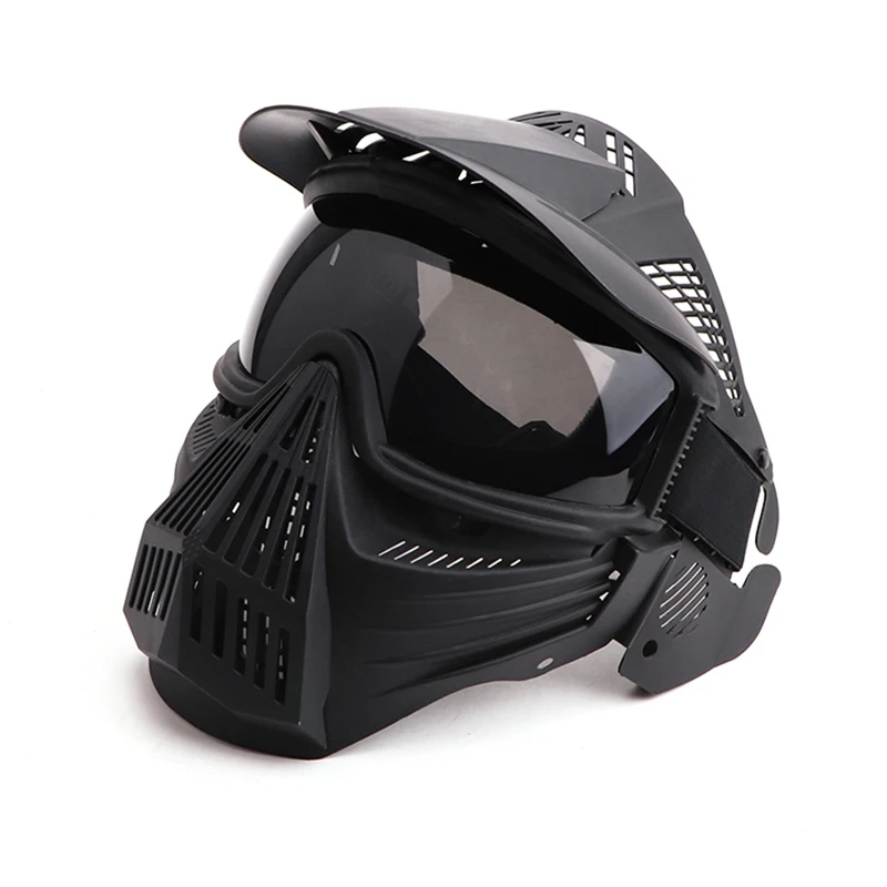

High Quality Skull Tactical Mask Adjustable Gray Lens Full Face Protection Cycling Mask Outdoor CS survival game Airsoft Mask