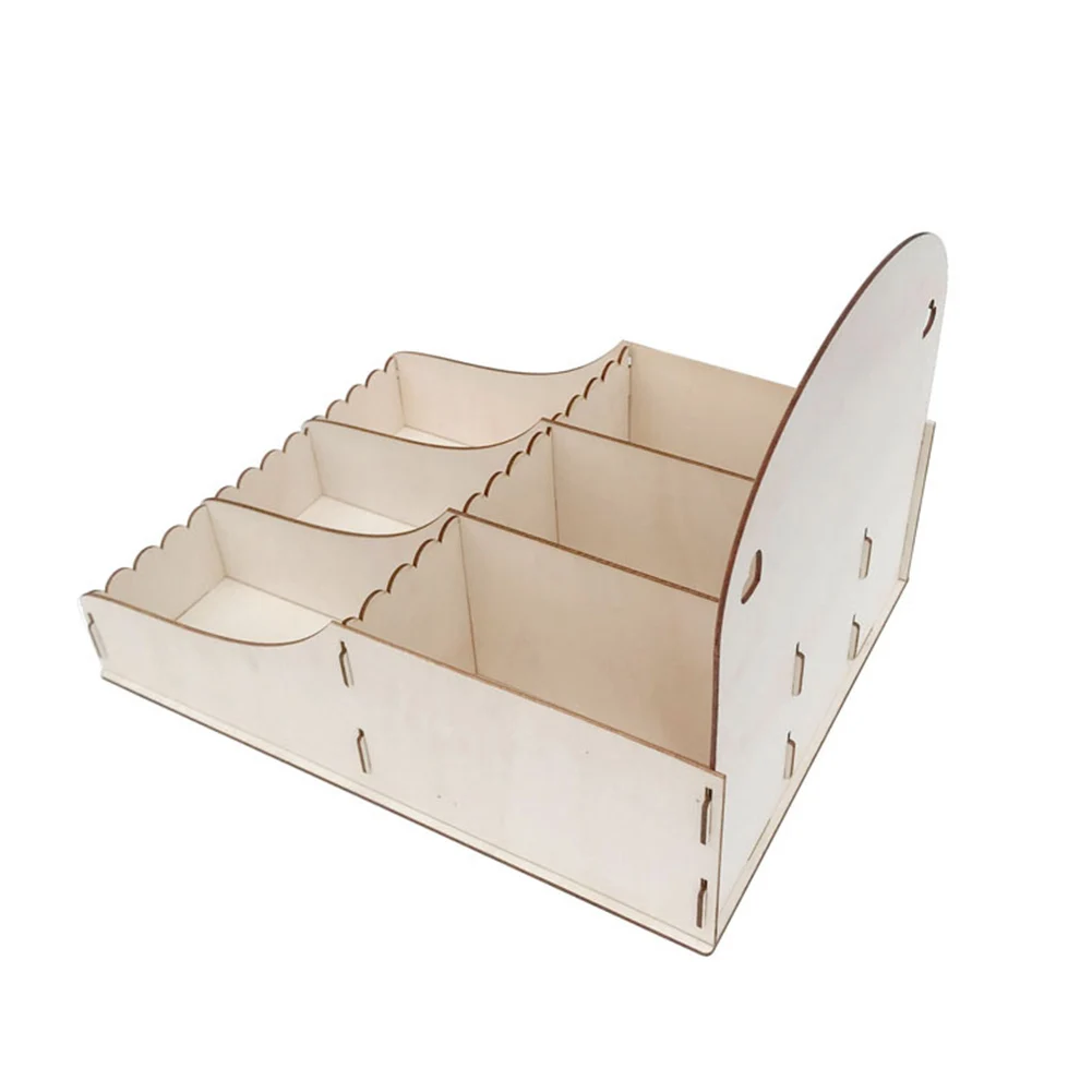 

Kids Supplies Candy Box Birthday Display Large Donut Case Baby Shower Festival Stand Wooden Storage Multi Grid Party Decoration