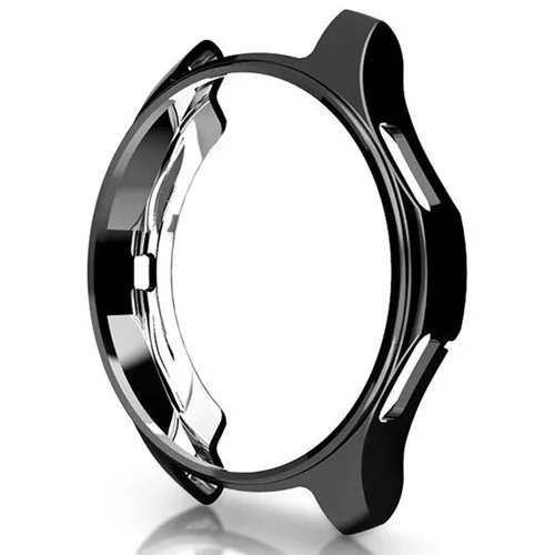 black Gear S3 frontier чехол для samsung Galaxy Watch 46 мм 42 мм ремешок чехол Мягкий ТПУ покрытием все вокруг Защитный чехол рамка - Цвет: black