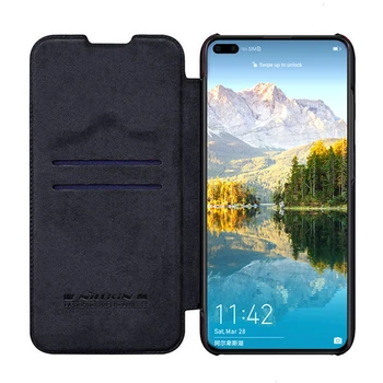 

For Huawei P40 Flip Case Nillkin QIN leather Card Pocket wallet protection flip cover For Huawei P40 Pro