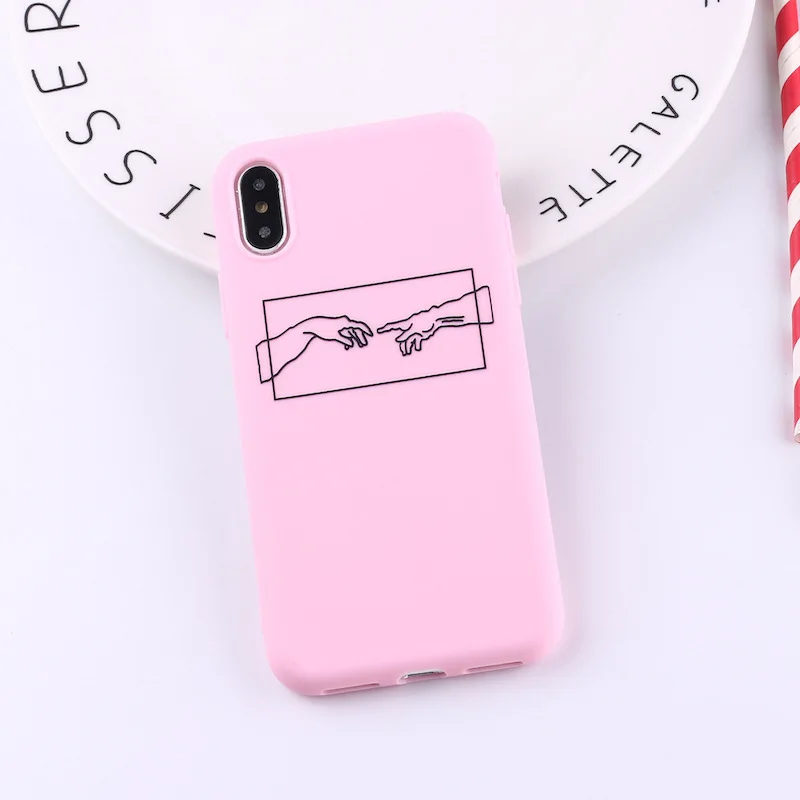 Силиконовый чехол для телефона для iPhone 11 Pro Promax Xsmax Xr X 8 7 6 Plus, защитный чехол из ТПУ для влюбленных пар