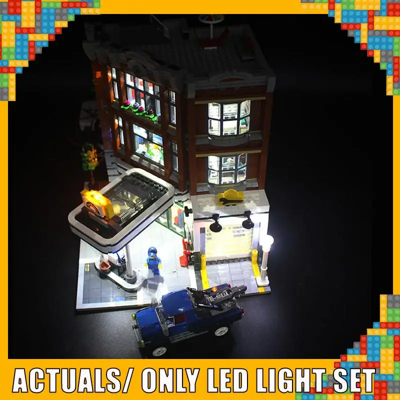 

Led Light For 15042 LegoSet City Streetview 10264 Corner Garage Building Blocks Bricks Model (Not Include Blocks Set)
