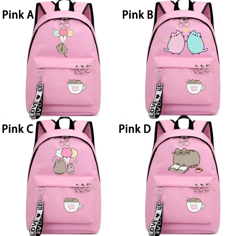 IMIDO Punsheen Cat студенческие рюкзаки аниме Kawaii школьные сумки для девочек Твердые круглые украшения для подростков повседневный рюкзак для путешествий