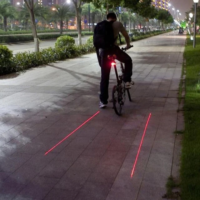 Bicycle Cycling Lights Taillights LED Laser Safety Warning Bicycle Lights Bicycle Waterproof Tail Bicycle Accessories Light 2