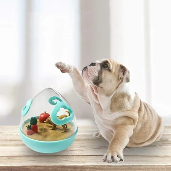 

Dog Swing Leakage Food Ball Dog IQ Interactive Pet Cat Toy Smarter Food Balls Treat Dispenser Training Tumbler Puppy Exercise