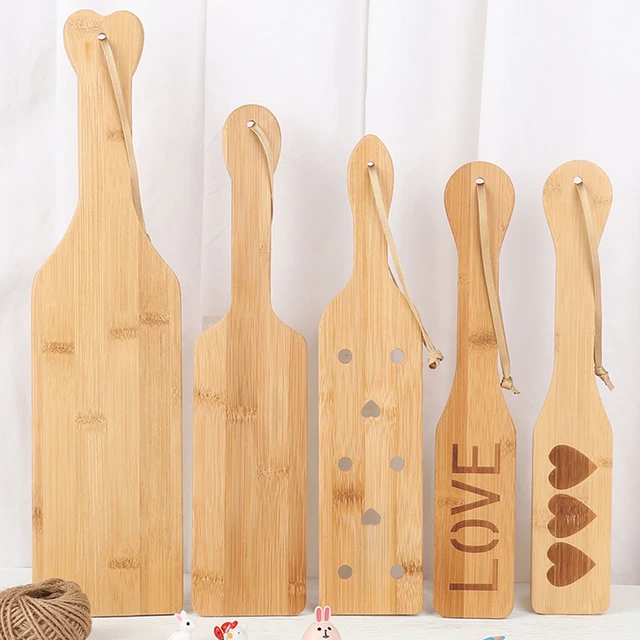 1PC Light Play Bamboo Wood Paddle Borad With Airflow Holes Wooden