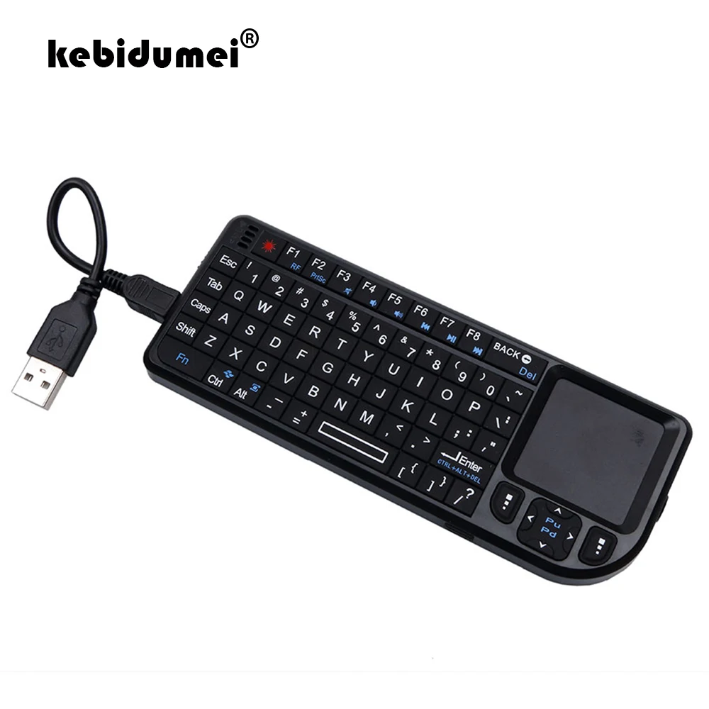 Беспроводная мини клавиатура 2 4G RF 3 в 1 с испанской/русской/английской раскладкой