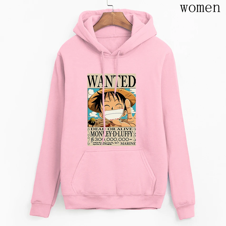 Luffy цельная толстовка женская Повседневная модная в стиле хип-хоп с длинным