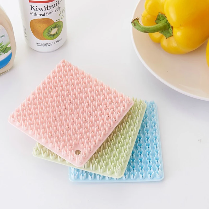 

Hot Magic Silicone Dish Bowl Cleaning Brush Multifunctional Scouring Pad Pot Pan Kitchen Washing Brushes Cleaner Washing Tool