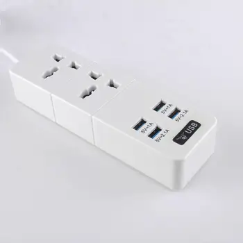 

Universal plug USB extension lead power strip,4 multi USB charger,2 Hole way socket,European Standard Board Strips Outlet socket