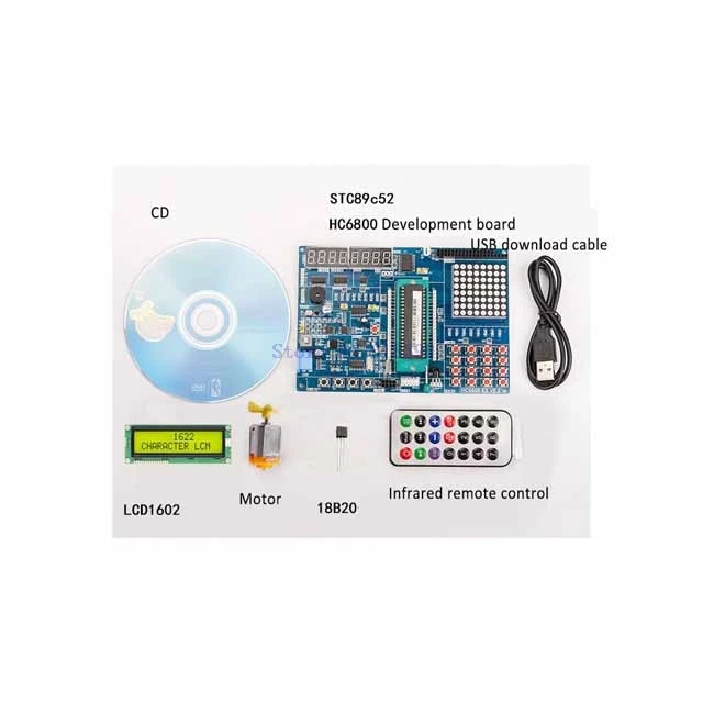 

A19-- MCU 51Development Board 51 MCU Learning Board Experiment Board stc89c52 Kit MCU