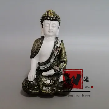 

Chinese archaize resin With sequins sakyamuni statue #A