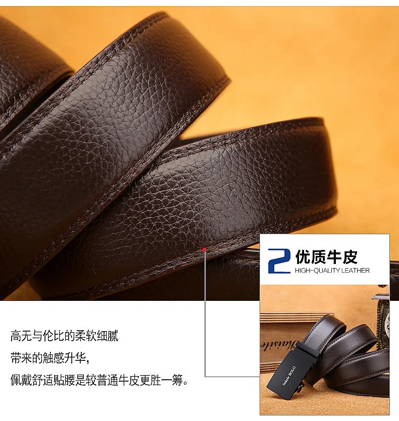 WESTAL men belt genuine leather belt male automatic buckle belts for men leather jeans mens belts luxury cinturon hombre 1001