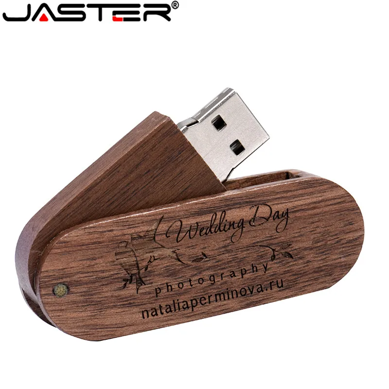 JASTER 5 цветов на заказ бамбук Орех Деревянный логотип usb флэш-накопитель 4 ГБ 8 ГБ 16 ГБ 32 ГБ usb2.0 фотография 64 Гб лучший подарок