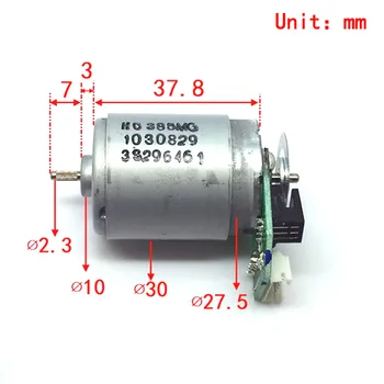 

JOHNSON Mini 385 Motor DC 6V 9V 12V Electric Speed Measure Code Disc Photoelectric Encoder AB Phase 6Pin Plug Pattern Shaft